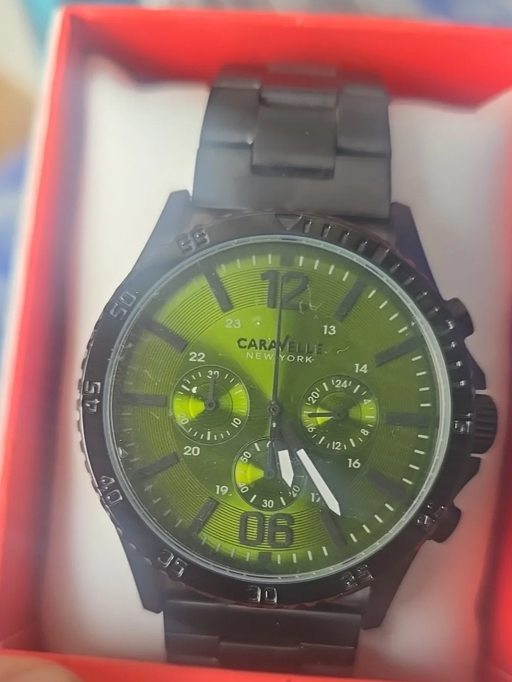 New Caravelle New YORK Logan Chronograph Watch READ